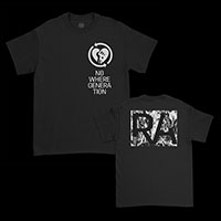 Rise Against- Heart Fist & Nowhere Generation on front, RA on back on a black ringspun cotton shirt (Sale price!)