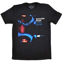 Beastie Boys- Jimmy James on front & back on a black shirt