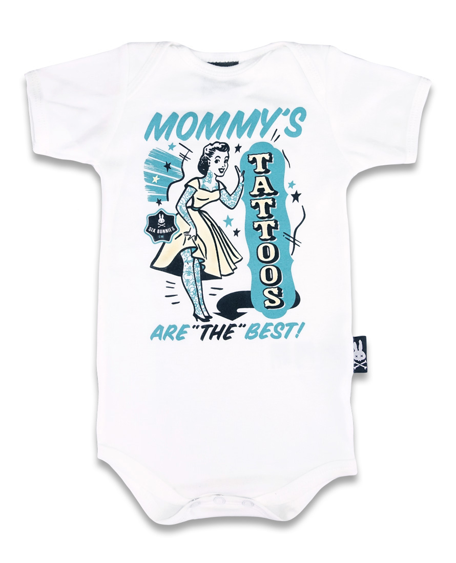 Mommy's Tattoos Are The Best Gift Set by Six Bunnies (S:0-3m, M:3-6m, L:6-12m) - White