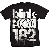 Blink 182- Large Logo on a black shirt