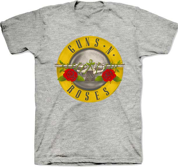 Guns N Roses- Bullet Design on a heather grey shirt (Sale price!)