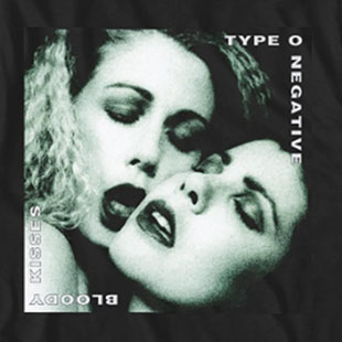 Type O Negative- Bloody Kisses on a black shirt