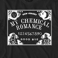 My Chemical Romance- Ouija on a black shirt