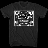 My Chemical Romance- Ouija on a black shirt