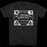 My Chemical Romance- Ouija on a black shirt