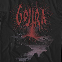 Gojira- Volcano on a black shirt