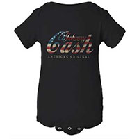 Johnny Cash- American Original on a black onesie - SALE 18m only