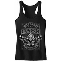 Johnny Cash- Mean As Hell on a girls racerback shirt