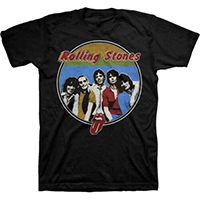 Rolling Stones- 78 Band Respectable Bootleg on a black shirt