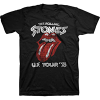 Rolling Stones- US Tour '78 on a black shirt