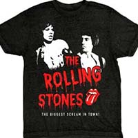 Rolling Stones- The Biggest Scream In Town! on a black shirt (Sale price!)