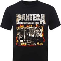 Pantera- Cowboys From Hell on a black shirt (Sale price!)