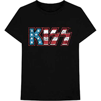 Kiss- American Logo on a black shirt
