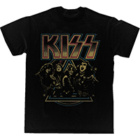Kiss- Pyramid Band Pic on a black shirt