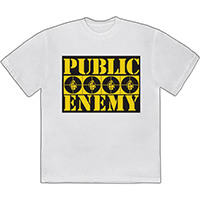 Public Enemy- Logo on a white shirt