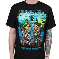 Sepultura- Machine Messiah on a black shirt