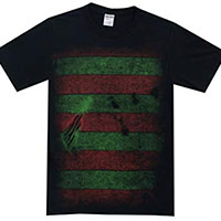 Nightmare On Elm Street- Sweater Design on front, Freddy Face on inside on a black shirt (Sale price!)