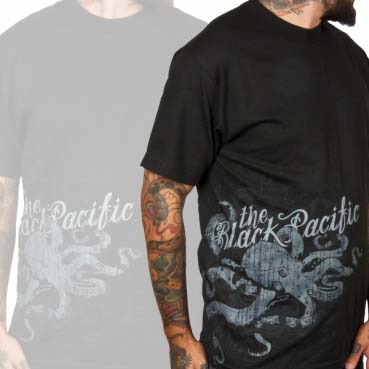 Black Pacific- Octopus on a black shirt (Pennywise) (Sale price!)