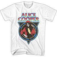 Alice Cooper- Live In Snake Circle on a white ringspun cotton shirt