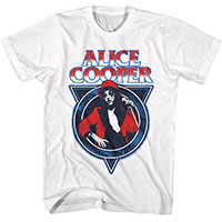 Alice Cooper- Snake Circle on a white shirt