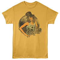 Alice Cooper- Vintage Tophat Pic on a ginger shirt