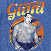 Andre The Giant- Pic on a royal heather ringspun cotton shirt