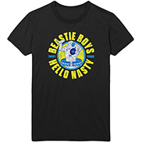 Beastie Boys- Hello Nasty (20 Years) on a black ringspun cotton shirt
