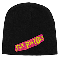 Sex Pistols- Logo embroidered on a black beanie