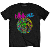Blink 182- Overboard Event on a black ringspun cotton shirt