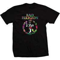Bad Religion- No Control Cross on a black shirt