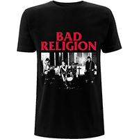 Bad Religion- Live Pic on a black ringspun cotton shirt