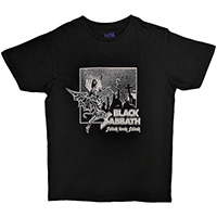 Black Sabbath- Sabbath Bloody Sabbath (Live Pic) on a black ringspun cotton shirt