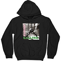 Clash- London Calling on a black hooded sweatshirt