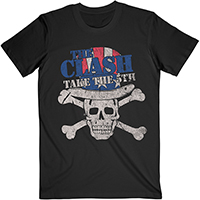 Clash- Take The 5th on a black ringspun cotton shirt