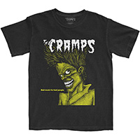 Cramps- Bad Music For Bad People on a black ringspun cotton shirt