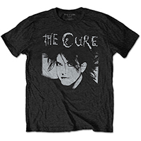 Cure- Robert Smith on a black shirt