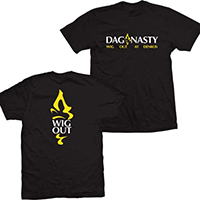 Dag Nasty- Wig Out on front & back on a black shirt