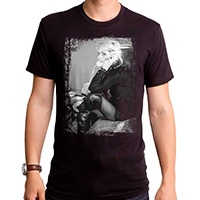 Blondie- Hanging On The Telephone on a black ringspun cotton shirt by Goodie Two Sleeves
