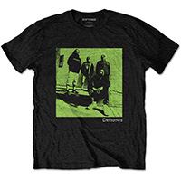 Deftones- Band Pic on a black ringspun cotton shirt