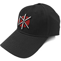 Dead Kennedys- DK on front, Logo on back on a black baseball hat
