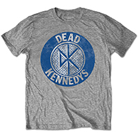 Dead Kennedys- Bricks Logo on a grey ringspun cotton shirt