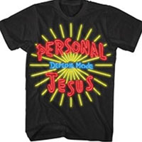 Depeche Mode- Personal Jesus on a black shirt