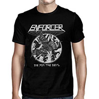 Enforcer- Die For The Devil on a black shirt (Sale price!)