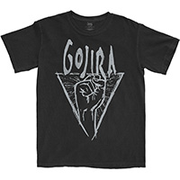 Gojira- Power Glove on a black shirt