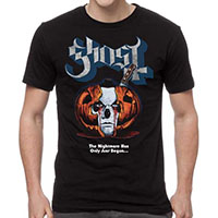 Ghost- The Nightmare Has Only Just Begun on a black shirt