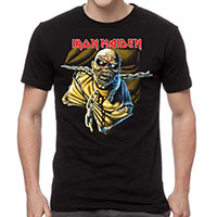 Iron Maiden- Piece Of Mind Chained Eddie on a black shirt (Sale price!)