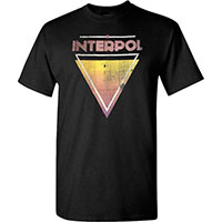 Interpol- Triangle on a black shirt
