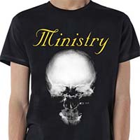 Ministry- Skull on a black shirt (Sale price!)