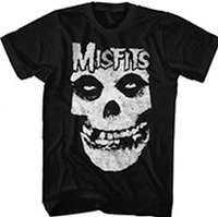 Misfits- Skull & Logo on a black shirt