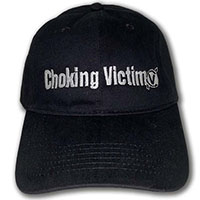Choking Victim- Logo on a black baseball hat